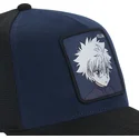 capslab-killua-zoldyck-hu5-hunter-x-hunter-navy-blue-and-black-trucker-hat