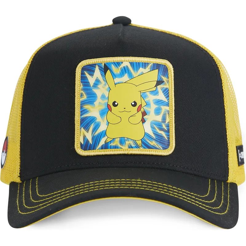 schwarze-und-gelbe-trucker-kappe-pikachu-pmk5-thu-pokemon-von-capslab