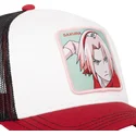 trucker-cap-beige-schwarz-und-rot-sakura-haruno-pin-naruto-von-capslab