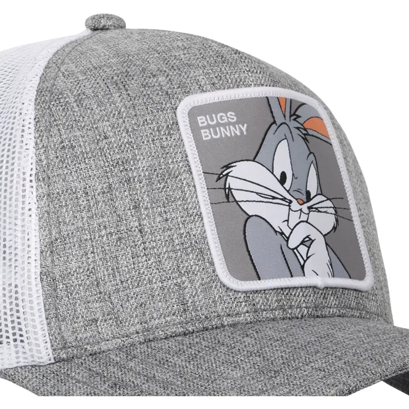 graue-und-weisse-trucker-kappe-bugs-bunny-loo10-bug-looney-tunes-von-capslab