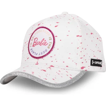 Justerbar vit och grå böjd keps BAR2 Barbie från Capslab