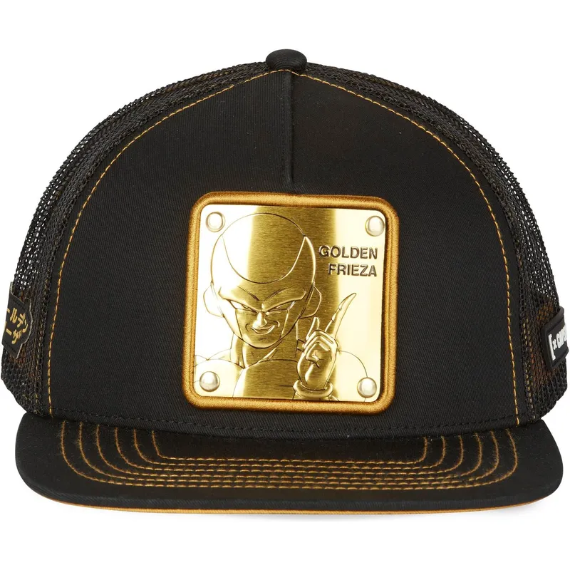 capslab-dragon-ball-schwarze-trucker-cap-golden-frieza-dbs4-gol