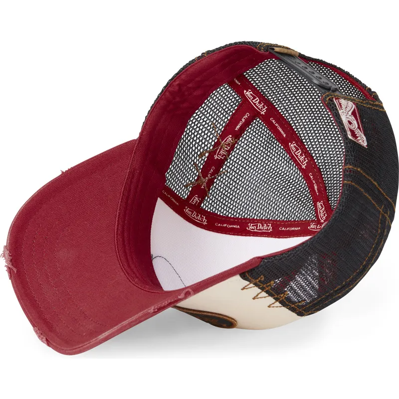 trucker-cap-beige-schwarz-und-rot-grre-von-von-dutch
