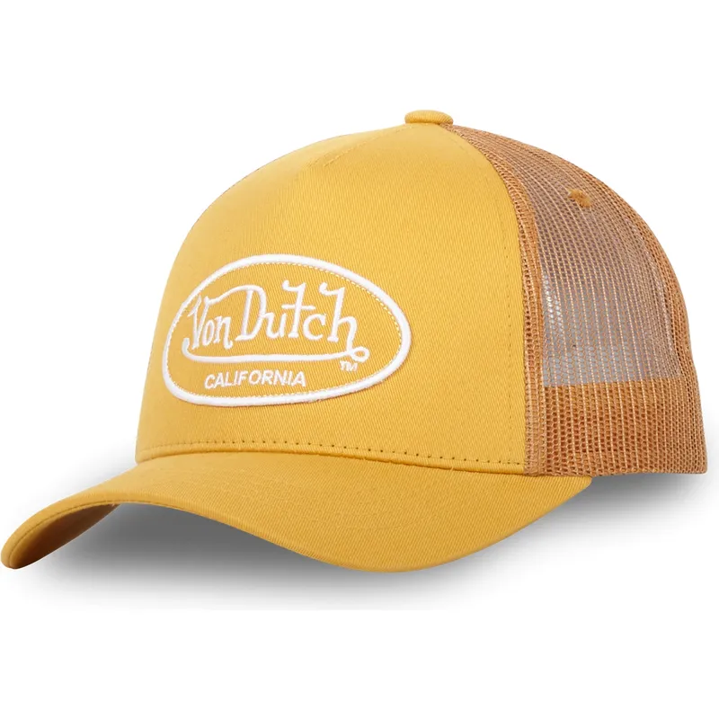 gelbe-verstellbare-trucker-kappe-lof-b09-von-von-dutch