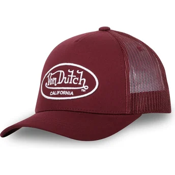 Sapkák ívelt piros állítható LOF B11 Von Dutch
