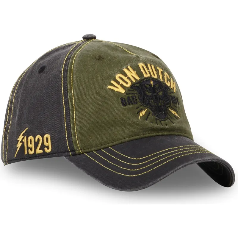 grune-und-graue-verstellbare-curved-cap-bad-cb-von-von-dutch