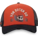 von-dutch-crew17-orange-und-schwarze-trucker-kappe