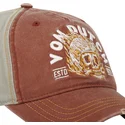 braune-und-graue-verstellbare-curved-cap-fir-cb-von-von-dutch