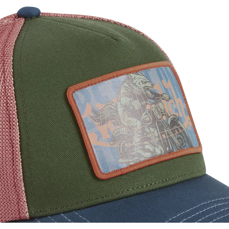 trucker-cap-grun-rot-und-blau-wol-cb-von-von-dutch