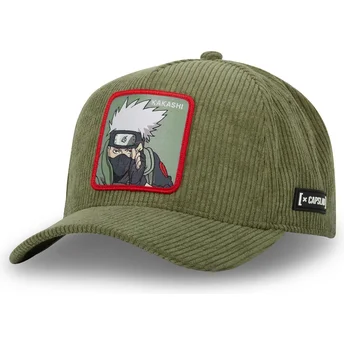 Capslab Curved Brim Kakashi Hatake NS3 COR Naruto Green Snapback Cap