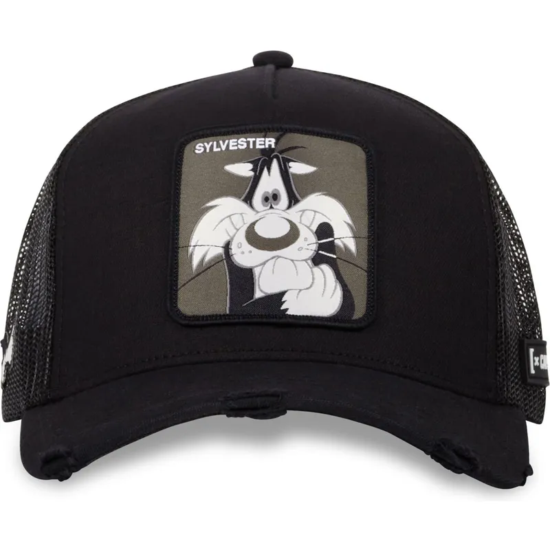 schwarze-trucker-kappe-silvester-loo10-syl-looney-tunes-von-capslab