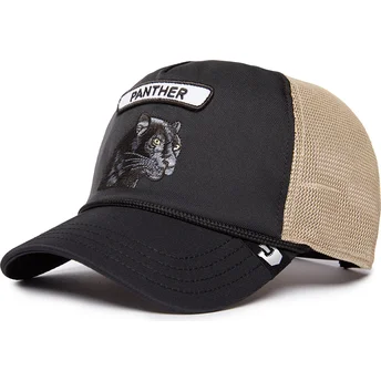 trucker-cap-schwarz-und-beige-panther-gb2-black-panther-the-rocker-the-farm-von-goorin-bros