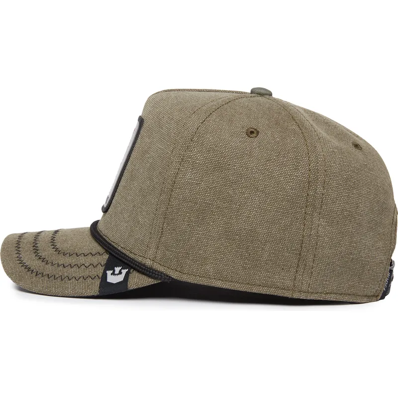 grune-gebogene-snapback-kappe-fuchs-foxy-duck-canvas-the-farm-von-goorin-bros
