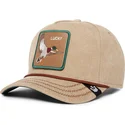 beige-snapback-kappe-mit-gebogenem-schirm-lucky-duck-canvas-the-farm-von-goorin-bros