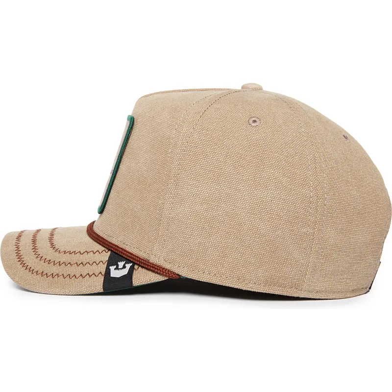 sapkak-ivelt-bezs-snapback-lucky-duck-canvas-the-farm-goorin-bros