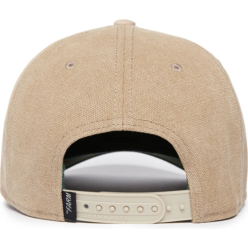 sapkak-ivelt-bezs-snapback-lucky-duck-canvas-the-farm-goorin-bros