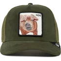 grune-trucker-mutze-schwein-hog-the-suede-pig-the-farm-von-goorin-bros