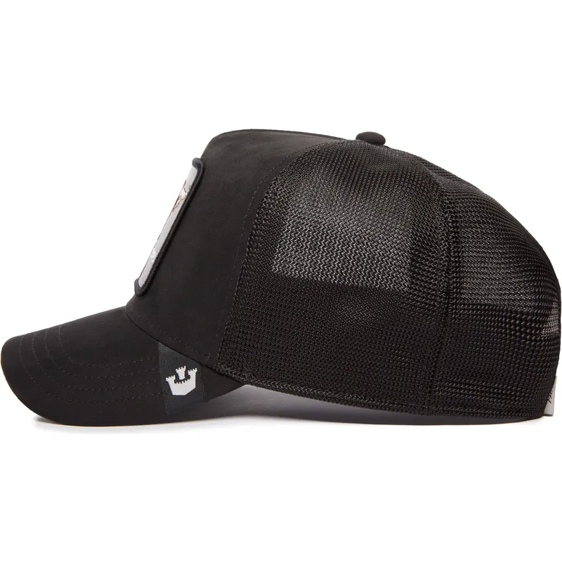 schwarze-trucker-kappe-stier-the-suede-bull-blacked-out-the-farm-von-goorin-bros