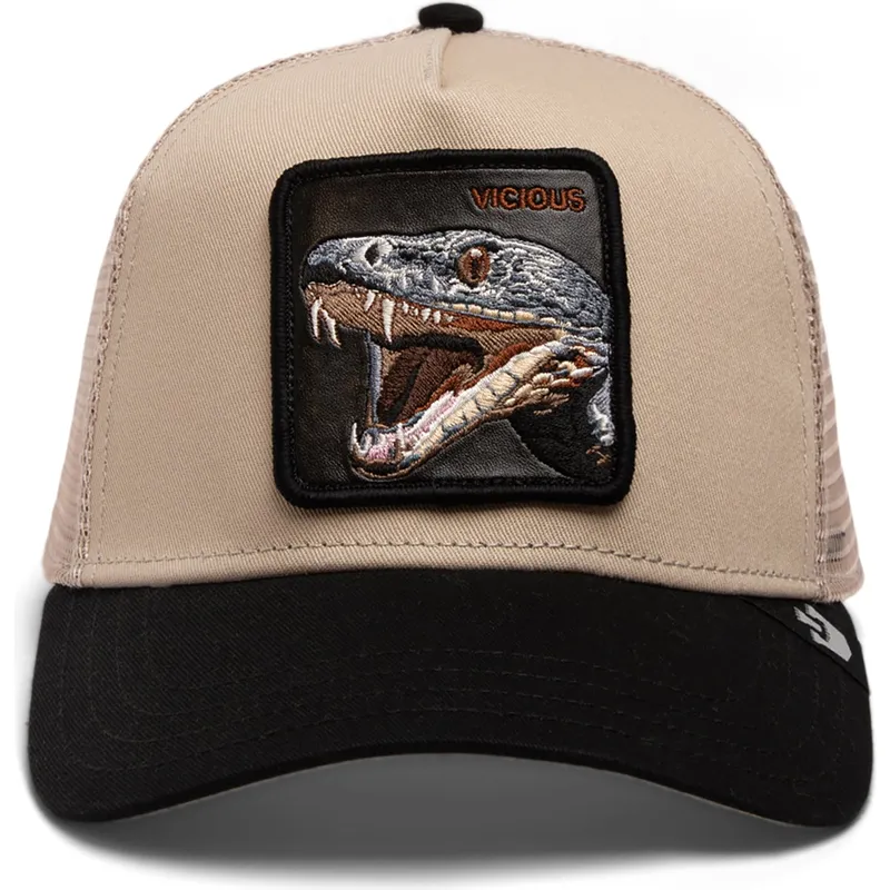 sapkak-ivelt-bezs-snapback-the-vicious-snake-eco-brutalism-the-farm-goorin-bros