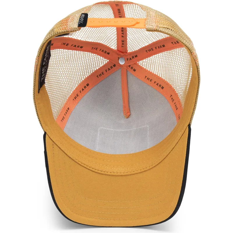 trucker-cap-gelb-und-schwarz-ochse-the-dead-skull-eco-brutalism-the-farm-von-goorin-bros