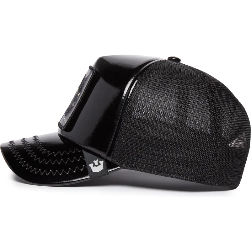 sapkak-ivelt-fekete-snapback-obsidian-panther-puff-patent-the-farm-goorin-bros