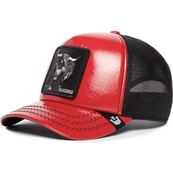 sapkak-ivelt-piros-snapback-raging-pamplona-puff-patent-the-farm-goorin-bros