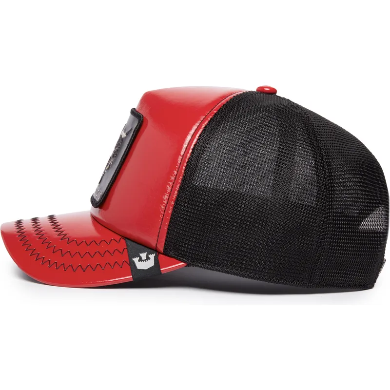 sapkak-ivelt-piros-snapback-raging-pamplona-puff-patent-the-farm-goorin-bros