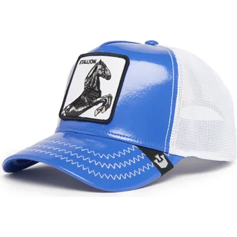 Sapkák ívelt kék snapback Stallion Horsepower Puff Patent The Farm Goorin Bros.