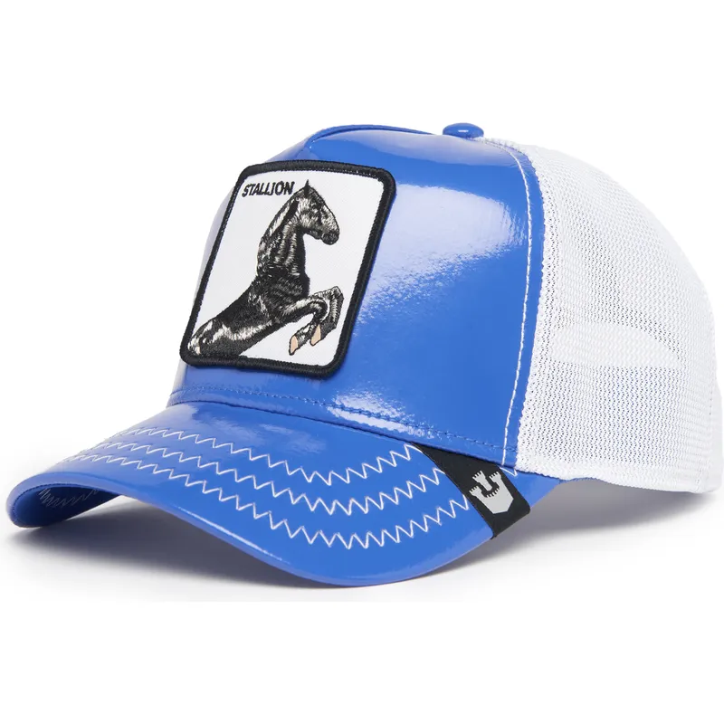 sapkak-ivelt-kek-snapback-stallion-horsepower-puff-patent-the-farm-goorin-bros
