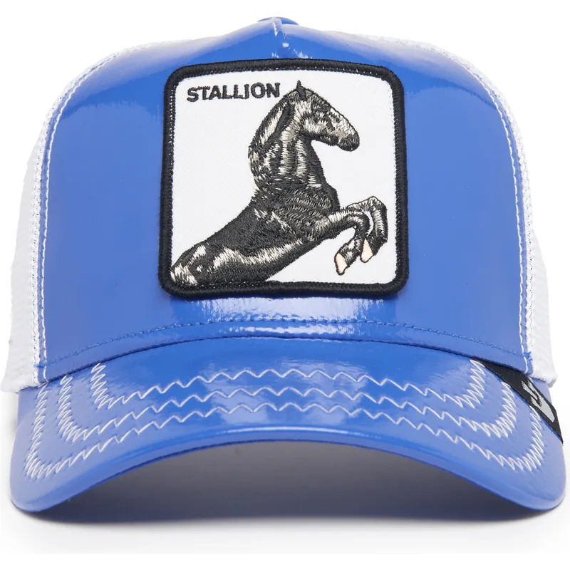 sapkak-ivelt-kek-snapback-stallion-horsepower-puff-patent-the-farm-goorin-bros