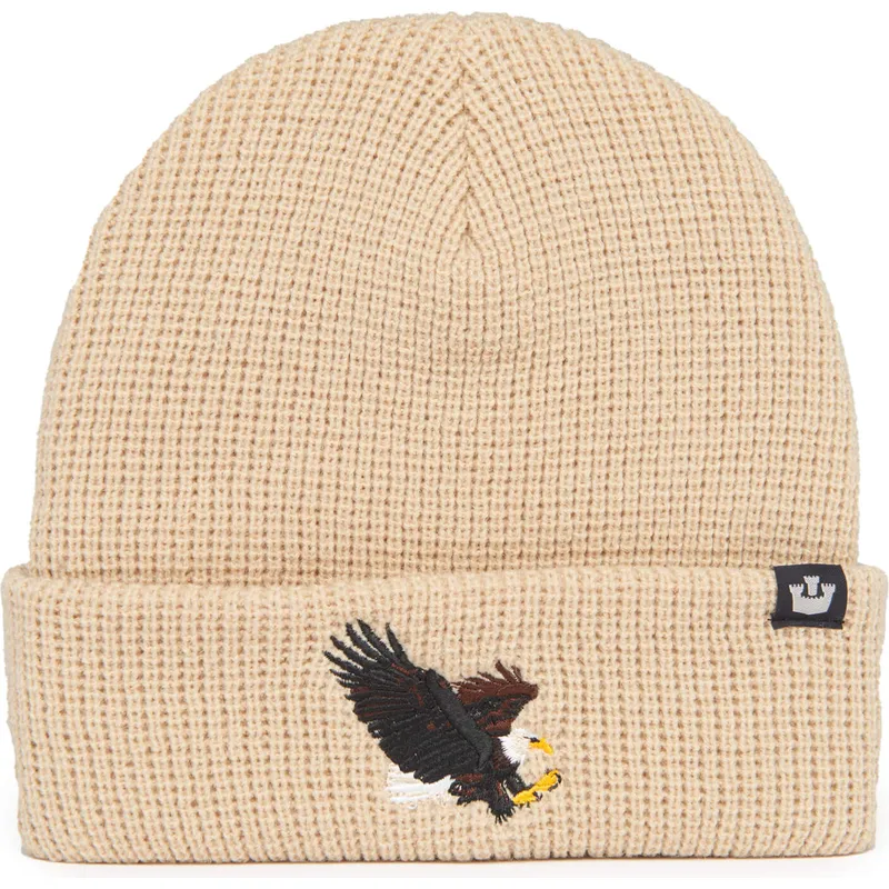 gorro-beige-adler-ribbed-eagle-classic-knit-the-farm-von-goorin-bros