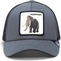 goorin-bros-kinder-trucker-cap-grau-mammut-mammoth-fuzzy-trunk-extinct-the-farm