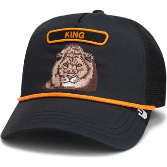 Trucker-Cap schwarz Löwe King GB2 Lion The Rocker The Farm von Goorin Bros.