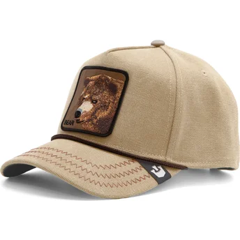 sapkak-ivelt-barna-snapback-bear-bare-duck-canvas-the-farm-goorin-bros