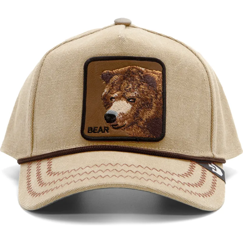 sapkak-ivelt-barna-snapback-bear-bare-duck-canvas-the-farm-goorin-bros