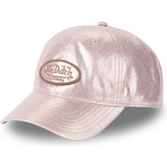 Sapkák ívelt rózsaszín állítható PIN Von Dutch