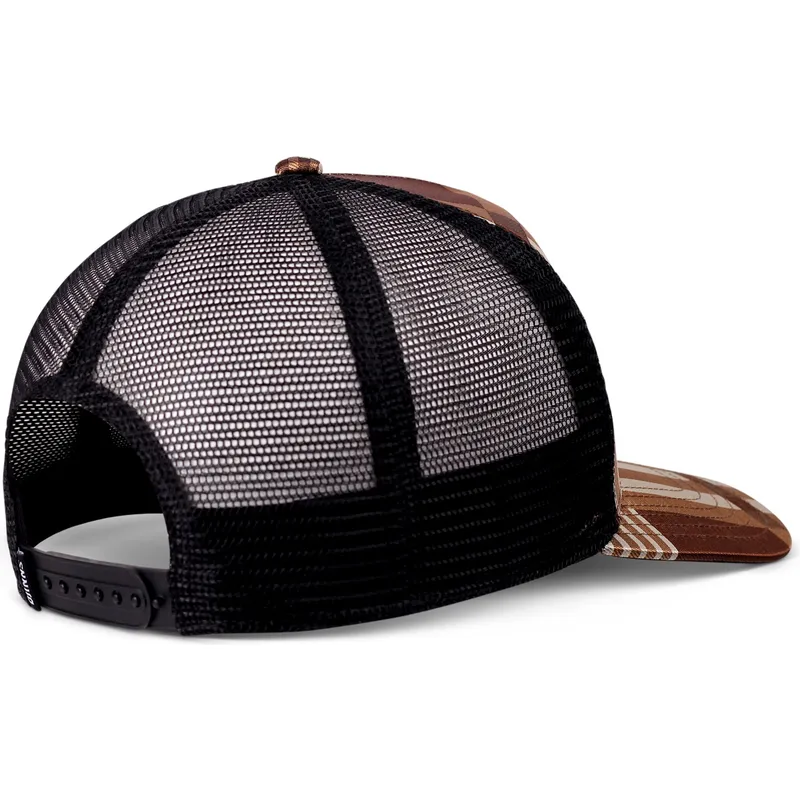 trucker-cap-braun-und-schwarz-hft-shiny-check-von-djinns