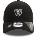 justerbar-svart-bojd-keps-9forty-repreve-mini-logo-las-vegas-raiders-nfl-fran-new-era
