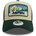 grune-a-frame-trucker-kappe-mit-ski-patch-von-aspen-stadte-und-strande-von-new-era