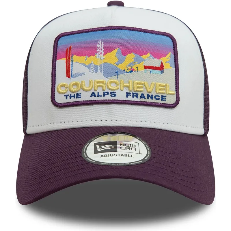 sapkak-ivelt-lila-snapback-a-frame-ski-patch-courchevel-ciudades-y-playas-new-era
