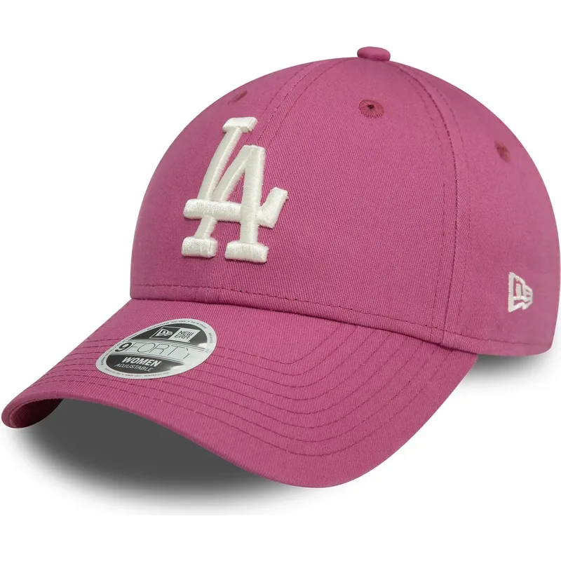 sapkak-ivelt-rozsaszin-allithato-9forty-league-essential-los-angeles-dodgers-mlb-new-era
