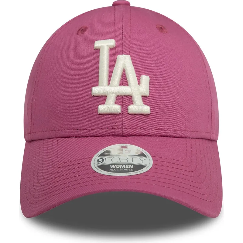 sapkak-ivelt-rozsaszin-allithato-9forty-league-essential-los-angeles-dodgers-mlb-new-era