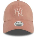 sapkak-ivelt-rozsaszin-allithato-9forty-velour-diamante-new-york-yankees-mlb-new-era