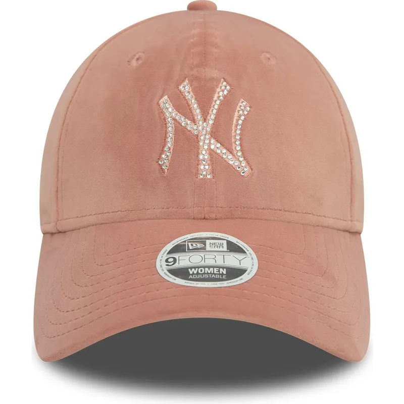 sapkak-ivelt-rozsaszin-allithato-9forty-velour-diamante-new-york-yankees-mlb-new-era