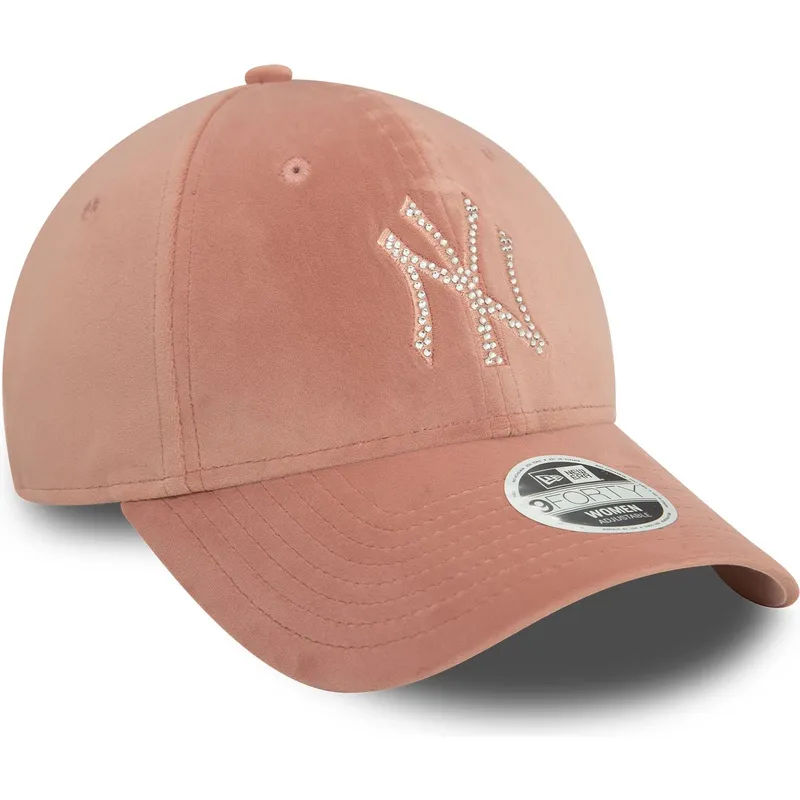 sapkak-ivelt-rozsaszin-allithato-9forty-velour-diamante-new-york-yankees-mlb-new-era