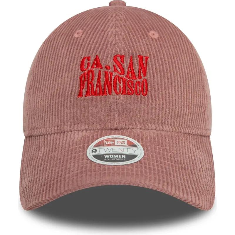 sapkak-ivelt-rozsaszin-allithato-pant-9twenty-cord-san-francisco-ciudades-y-playas-california-new-era