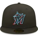 sapkak-lapos-fekete-illesztett-59fifty-ac-perf-miami-marlins-mlb-new-era