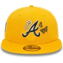 new-era-flat-brim-59fifty-icon-atlanta-braves-mlb-yellow-fitted-cap