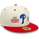 beige-rote-59fifty-fitted-cap-93-division-der-philadelphia-phillies-mlb-von-new-era