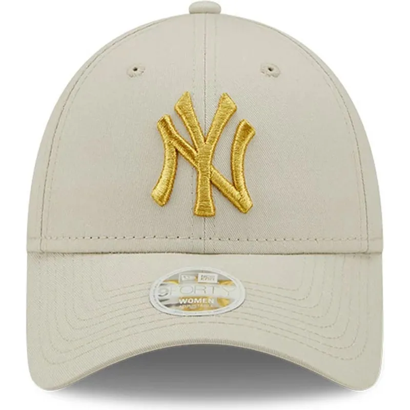 cap-ivelt-bezhov-reguliruema-lenta-dorado-9forty-metallic-new-york-yankees-mlb-new-era